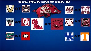 SEC PICKEM WEEK 10 PREVIEW [upl. by Zeni90]