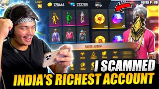 Ritik Scammed Free Fire Richest ID With Highest Level😱  All Elite Pass Unlocked 100 Magic Cubes🔥 [upl. by Bat938]