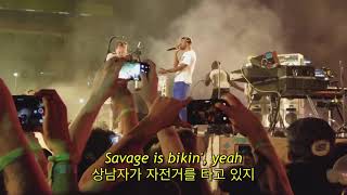 Frank Ocean  Biking Live 2017 자막 한글 가사 해석 번역 lyrics KOR SUB [upl. by Gehlbach]