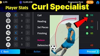 99 Curl 92 Set Pieces 85 Finishing Cheapest Standard RWF and LWF in efootball Pes 2024 Mobile [upl. by Birdie575]