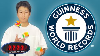 Solving Cubes Whilst JUGGLING  Guinness World Records [upl. by Gnil906]