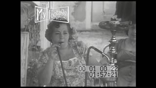 1950 Lebanon Family Smoking Hookah Silent [upl. by Araccot706]