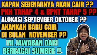 KAPAN PKH TAHAP 4 amp BPNT TAHAP 5 CAIR  UPDATE SIKS NG DI MINGGU KE 3 amp INFO BERBAGAI SUMBER RESMI [upl. by Keryt]