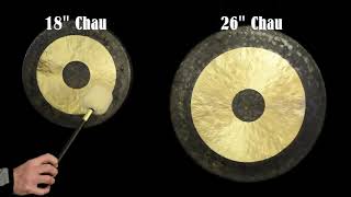 Gong Basics  Comparing 18quot and 26quot Chau Gongs  Gongs Unlimited [upl. by Doralynn]