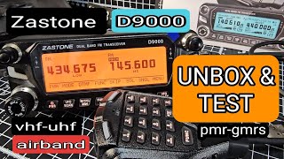 ZASTONE D9000  UNBOX amp TEST  DUAL BAND TRANSCEIVER [upl. by Ramos]