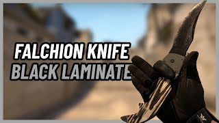 ★ Falchion Knife Black Laminate  CSGO Knife Showcase [upl. by Eisinger]