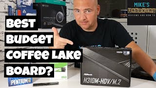 ASRock H310 HDV M2 Intel Coffee Lake 1151 Classic Unboxing [upl. by Alleinad342]