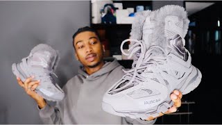 HOW TO STYLE BALENCIAGA TRACK HIKE FURLINED SNEAKERS  REAL REVIEW SIZING  TRY ON‼️ 2FLYB [upl. by Enetsuj]