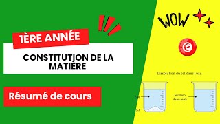 Constitution de la Matière  résumé de cours [upl. by Kirad547]