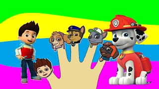 Paw Patrol Finger Family Songs Nursery Rhymes Lyrics [upl. by Ahsuat]