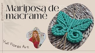 Mariposa de macramé paso a paso  Ideas con macramé [upl. by Tharp]