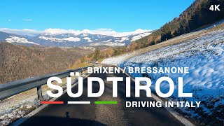 Driving in Italy 🇮🇹 South Tyrol  BrixenBressanone around the city Up on the hills 4K [upl. by Joella]