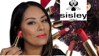 NEW Sisley Le Phyto Rouge Lipstick Swatches  2020 New Shades [upl. by Acinorrev]