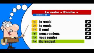 La conjugaison du verbe Rendre  Indicatif Présent [upl. by Llert875]