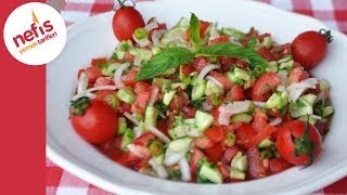 Çoban Salata Tarifi  Nefis Yemek Tarifleri [upl. by Etnovaj]