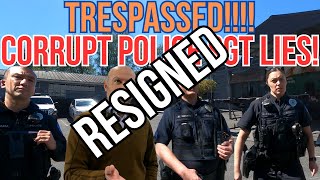 TRESPASSED UNLAWFULLY BY CORRUPT POLICE SGT  CITY OFFICIAL RESIGNS [upl. by Sharpe]