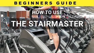 How To Properly Use The Stairmaster Cardio Exercise Machine for Most Effectiveness [upl. by Cornelie]