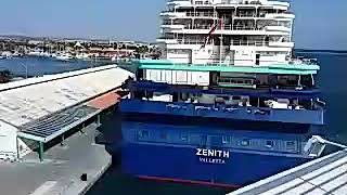 Pullmantur Cruises MV Zenith leaves aruba [upl. by Chirlin]