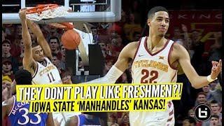 Tyrese Haliburton Talen HortonTucker Unranked Iowa State MANHANDLE 5 Kansas Full HIghlights [upl. by Duhl]