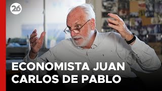 Entrevista al economista Juan Carlos De Pablo en quotLa Miradaquot por Canal 26 [upl. by Drehcir]