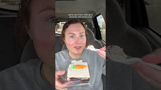 trying Walmarts carrot cake walmartfinds [upl. by Klara]