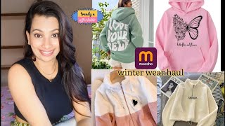 Meesho Winter Sweatshirt  Hoodies Haul✨🤩 affordable and pinteresty [upl. by Woothen]