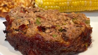 Homemade Meatloaf with Pepper amp Onion Relish  Simple and Delicious [upl. by Arec]