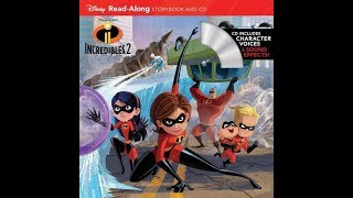 Disney Pixar INCREDIBLES 2 Read Along Aloud Story Audio Book with Character Voices Sound Effects [upl. by Chobot]