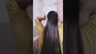 Simple ponytail💞hairstyle for💞beautiful look  💞सिंपल पोनीटेल हेयरस्टाइल💞बनाने का आसान तरीका😘😊 [upl. by Llednik]