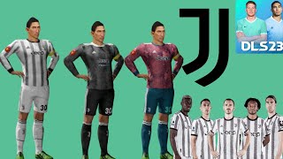 DLS 23  Juventus kits In dls 23  Juventus all Kits In dls 2023  Dream leeague Soccer 2023 [upl. by Anaujal]