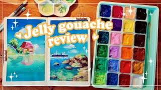 MiyaHimi jelly gouache 🌻🌈  Unboxing  first impressions [upl. by Harlamert241]