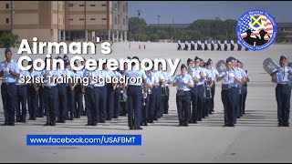 321st Training Squadron Airmans Coin Ceremony  July 26 2023 [upl. by Aisela]