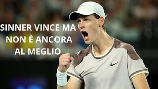 SINNER CONTIENE MICHELSEN E RITROVA LA VITTORIA BERRETTINI OUT CON RUNE [upl. by Dlareg506]