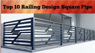 Best Iron Steel Railing Design Square Pipe 2024 Video  Prayag Workshop [upl. by Nael]