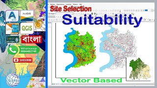 Suitability Analysis Using Arcgis  Vector Based Site Selection Using ArcGIS [upl. by Nadnarb]