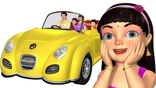 Wheels on the Car  Driving in My Car  3D Baby Songs amp Nursery Rhymes for Children [upl. by Scot]