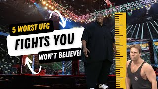 5 Worst UFC Fights You Wont Believe [upl. by Farrar]