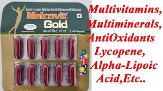 Melcovit Gold Capsule BenefitsDosageSide Effects  LycopeneAlphaLipoic Acid🔥🔥 [upl. by Lanor]