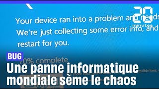 Une panne informatique mondiale provoque le chaos dans les aéroports et les entreprises [upl. by Adnomar]