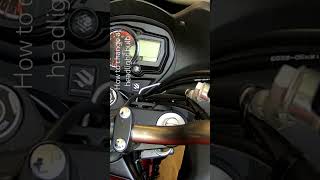 howto howtochange How to change a headlight bulb Suzuki gsx [upl. by Jolynn]