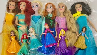 Elsa Doll Dress Transformation  DIY Miniature Ideas for Barbie Wig Dress Faceup and More [upl. by Abramson]