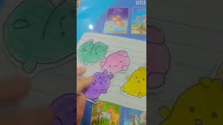 How to make stickers diy stickers 🐻🐱🐥 [upl. by Calabresi900]