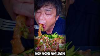 Very delicious eat with fatty meat in thick spicy sauce 9 mukbang food foodie worldwide [upl. by Dud]