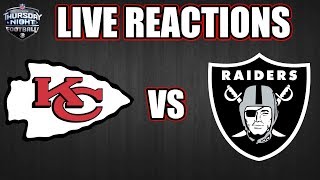 Chiefs vs Raiders Live Reactions amp PlaybyPlay [upl. by Emelia]