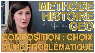 Composition  choix dune problematique  HistoireGéographie  Les Bons Profs [upl. by Yalahs]