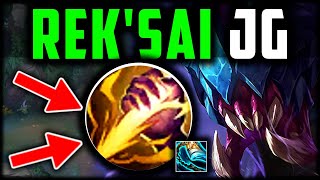 REKSAI JUNGLE ISNT FAIR Best BuildRunes How to RekSai Jungle amp CARRY Season 14 [upl. by Zucker697]