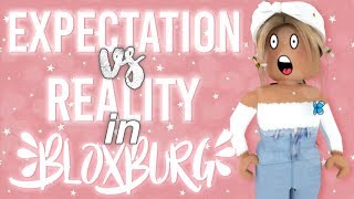 Expectation VS Reality in Bloxburg  Bloxburg Skit  alixia [upl. by Elleinet391]