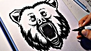 How To Draw a BEAR [upl. by Peppie]