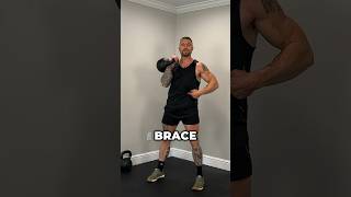 The Kettlebell Clean and Press in 45 seconds kettlebell kettlebellworkout [upl. by Liddy98]