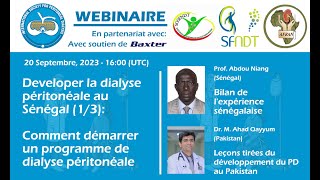 Développer la dialyse péritonéale au Sénégal I Comment démarrer un programme de DP [upl. by Rather280]